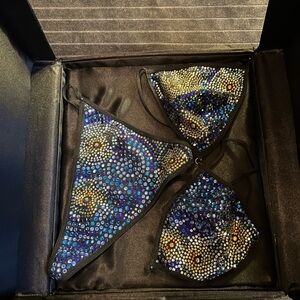 Victoria’s Secret Swarovski Crystal thong and bra